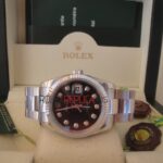 Rolex replica datejust acciaio oyster black centenario orologio replica copia imitazione 4us239