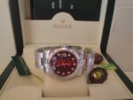 Rolex replica datejust acciaio oyster black centenario orologio replica copia imitazione 4us239 - immagine 3