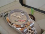 Rolex replica datejust acciaio oro gold dial roman jubilèè orologio replica copia imitazione 4us224 - immagine 8