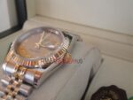 Rolex replica datejust acciaio oro gold dial roman jubilèè orologio replica copia imitazione 4us224 - immagine 7
