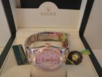 Rolex replica datejust acciaio rose gold lady oyster orologio replica copia imitazione 4us283 - immagine 4