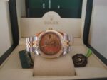 Rolex replica datejust acciaio oro gold dial roman jubilèè orologio replica copia imitazione 4us224 - immagine 3