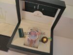 Rolex replica datejust acciaio oro blu roman jubilèè orologio replica copia imitazione 4us257 - immagine 4