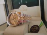 Rolex replica datejust acciaio oro gold dial roman jubilèè orologio replica copia imitazione 4us224 - immagine 4