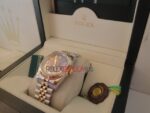 Rolex replica datejust acciaio oro blu roman jubilèè orologio replica copia imitazione 4us257 - immagine 8