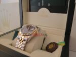 Rolex replica datejust acciaio oro blu roman jubilèè orologio replica copia imitazione 4us257 - immagine 9