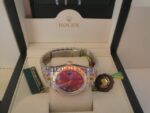 Rolex replica datejust acciaio oro blu roman jubilèè orologio replica copia imitazione 4us257 - immagine 3