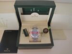 Rolex replica datejust acciaio blu brillantini jubilèè orologio replica copia imitazione 4us234 - immagine 5