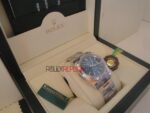 Rolex replica datejust acciaio oyster blu barrette orologio replica copia imitazione 4us233 - immagine 4