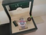 Rolex replica datejust acciaio blu brillantini jubilèè orologio replica copia imitazione 4us234 - immagine 8