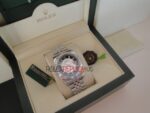 Rolex replica datejust acciaio bicolor black jubilèè orologio replica copia imitazione 4us228 - immagine 9