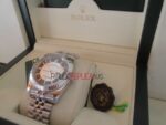 Rolex replica datejust acciaio bicolor black jubilèè orologio replica copia imitazione 4us228 - immagine 8