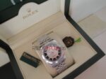 Rolex replica datejust acciaio bicolor black jubilèè orologio replica copia imitazione 4us228 - immagine 7