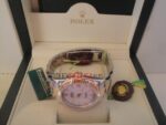 Rolex replica datejust acciaio oro madreperla barrette oyster orologio replica copia imitazione 4us261 - immagine 3