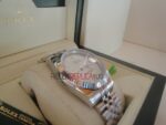 Rolex replica datejust acciaio argentèè roman jubilèè orologio replica copia imitazione 4us226 - immagine 4