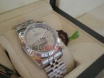 Rolex replica datejust acciaio argentèè roman jubilèè orologio replica copia imitazione 4us226 - immagine 3
