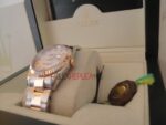 Rolex replica datejust acciaio oro madreperla brillantini oyster orologio replica copia imitazione 4us262 - immagine 7