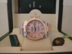 Rolex replica datejust acciaio oro madreperla brillantini oyster orologio replica copia imitazione 4us262 - immagine 3