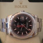 Rolex replica datejust acciaio black barrette oyster orologio replica copia imitazione 4us229