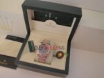 Rolex replica datejust acciaio oro black brillantini oyster orologio replica copia imitazione 4us255 - immagine 6