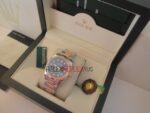 Rolex replica datejust acciaio oro black brillantini oyster orologio replica copia imitazione 4us255 - immagine 7