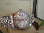 Rolex replica datejust acciaio centenario jubilèè orologio replica copia imitazione 4us240 - immagine 3