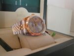 Rolex replica datejust acciaio oro argentèè roman orologio replica copia imitazione 4us251 - immagine 3