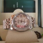 Rolex replica datejust acciaio madrepela roman jubilèè orologio replica copia imitazione 4us243