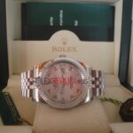 Rolex replica datejust acciaio jubilèè argentèè brillantini orologio replica copia imitazione 4us237