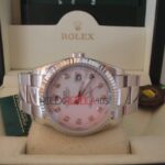 Rolex replica datejust acciaio madreperla brillantini oyster orologio replica copia imitazione 4us242