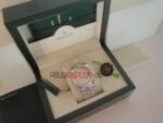 Rolex replica datejust acciaio oro argentèè brillantini orologio replica copia imitazione 4us253 - immagine 8