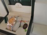 Rolex replica datejust acciaio oro argentèè brillantini orologio replica copia imitazione 4us253 - immagine 7