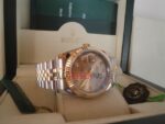 Rolex replica datejust acciaio oro argentèè brillantini orologio replica copia imitazione 4us253 - immagine 3