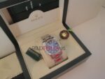 Rolex replica datejust acciaio oyster nero blue orologio replica copia imitazione 4us235 - immagine 8