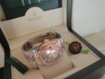 Rolex replica datejust acciaio oro argentèè brillantini orologio replica copia imitazione 4us253 - immagine 5