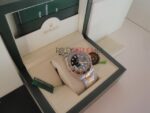 Rolex replica GMT master II acciaio oro ceramichon new basilea black dial orologio replica copia imitazione 4us274 - immagine 6