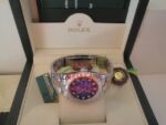 Rolex replica datejust acciaio oyster nero blue orologio replica copia imitazione 4us235 - immagine 5