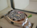 Rolex replica GMT master II acciaio oro ceramichon new basilea black dial orologio replica copia imitazione 4us274 - immagine 4