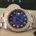 Rolex replica datejust acciaio oyster nero blue orologio replica copia imitazione 4us235