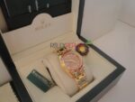 Rolex replica pearlmaster oro giallo red yellow orologio replica copia imitazione 4us269 - immagine 5