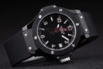 Hublot replica automatic vendome black collection strip rubber orologio replica copia 4us301 - immagine 4