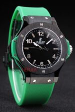 Hublot replica automatic vendome green collection strip rubber orologio replica copia 4us302 - immagine 3