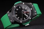 Hublot replica automatic vendome green collection strip rubber orologio replica copia 4us302 - immagine 5