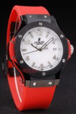 Hublot replica automatic vendome red collection strip rubber orologio replica copia 4us303 - immagine 3