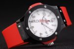 Hublot replica automatic vendome red collection strip rubber orologio replica copia 4us303 - immagine 4