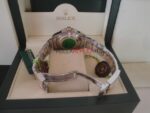 Rolex replica GMT master II acciaio oro ceramichon new basilea black dial orologio replica copia imitazione 4us274 - immagine 10