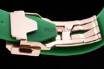 Hublot replica automatic vendome green rose gold collection strip rubber orologio replica copia 4us304 - immagine 8