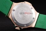 Hublot replica automatic vendome green rose gold collection strip rubber orologio replica copia 4us304 - immagine 7