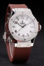 Hublot replica automatic vendome brown collection strip rubber orologio replica copia 4us305 - immagine 3