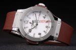 Hublot replica automatic vendome brown collection strip rubber orologio replica copia 4us305 - immagine 5